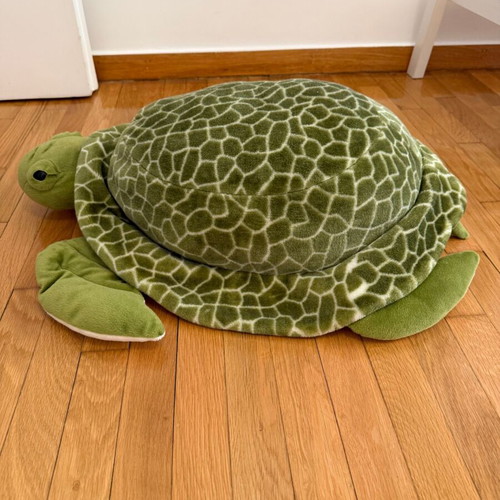 Plush turtle used decorative, dimensions 58x33x17 cm