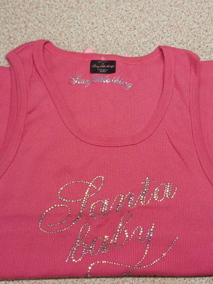 Victoria's Secret Santa Baby μπλούζα χωρίς μανίκια σε ροζ, μέγεθος M