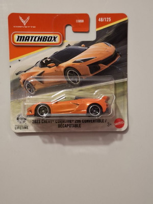 2023 Chevy Corvette Z06 Convertible Matchbox new, orange