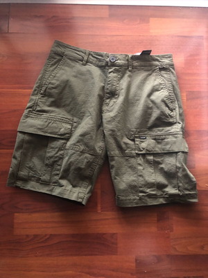 Emerson cargo shorts men's like new, green, size S
