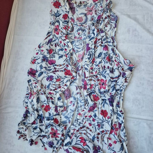 George blouse size 6XL 52 like new, white multicolor