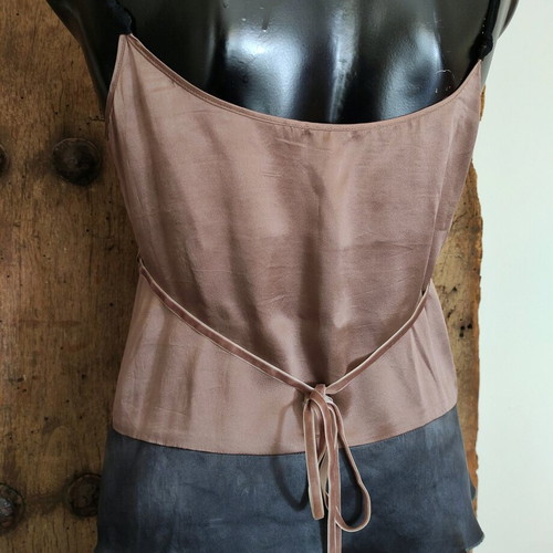 Sisley 100% silk camisole with lace and ombre effect like new