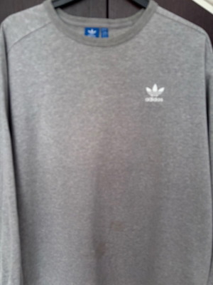 Adidas Originals grey Trefoil crewneck sweatshirt XL like new