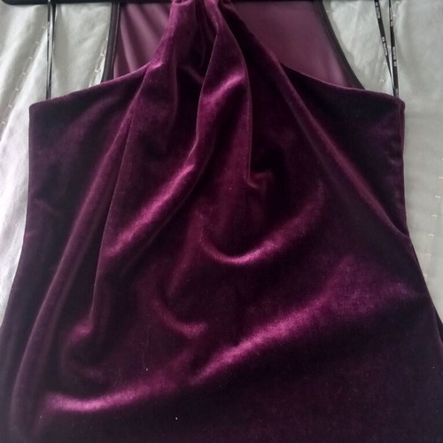Velvet off-shoulder top BSB new, purple, size S