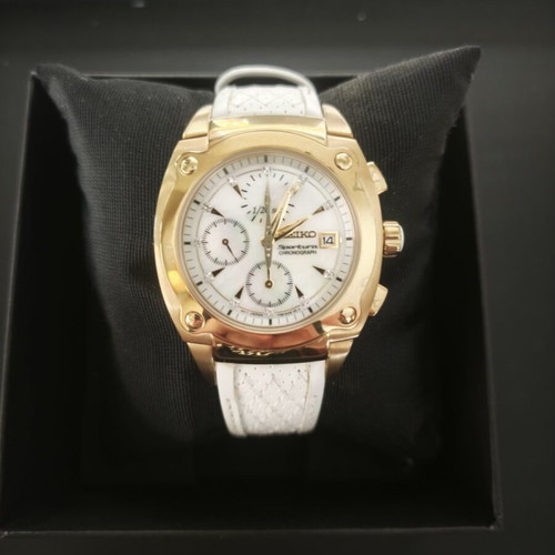 Seiko Sportura Chronograph SNDZ82P1 women's watch, diamond MOP dial