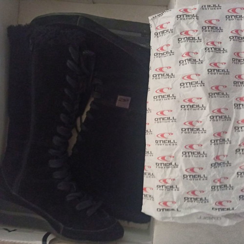 O'Neill suede boots used, black, size 39