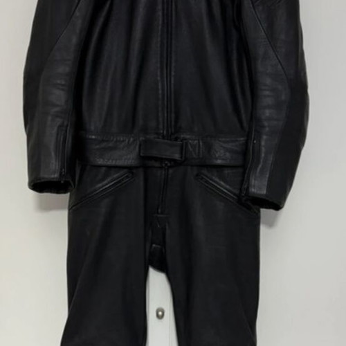 Spyke split motorcycle suit used, leather with protections size 50-L