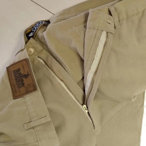 Vintage men's cargo pants Rodeo 3XL like new, light khaki