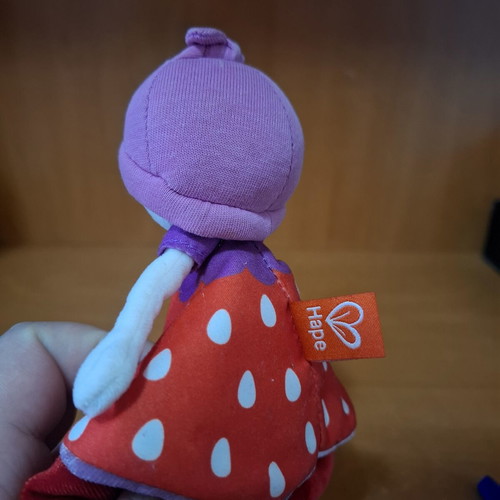 Bebe Hape Flowerini cloth doll like new with rattle