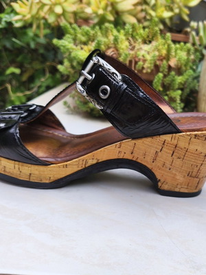 Gabor leather sandals like new, size 37, black