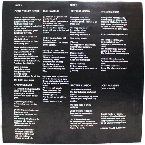 Paradise Lost Lost Paradise vinyl used, LP album