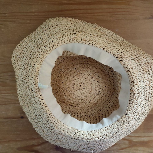 Accessorize straw hat new, one size beige