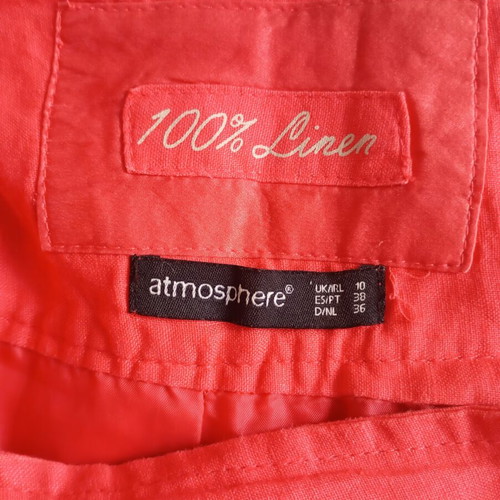 Atmosphere linen skirt pink S/M like new