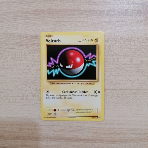 Voltorb Pokémon Card Evolutions 2016 Near Mint