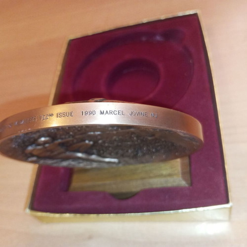 Rare artwork, medal by Marcel Jovaine