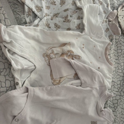 Baby bodysuits used, size 50cm, 0-1 month, including Benetton