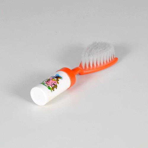Vintage baby brush rattle used from 1970s