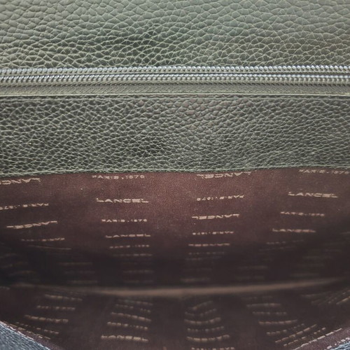 Lancel Paris leather briefcase used, black professional