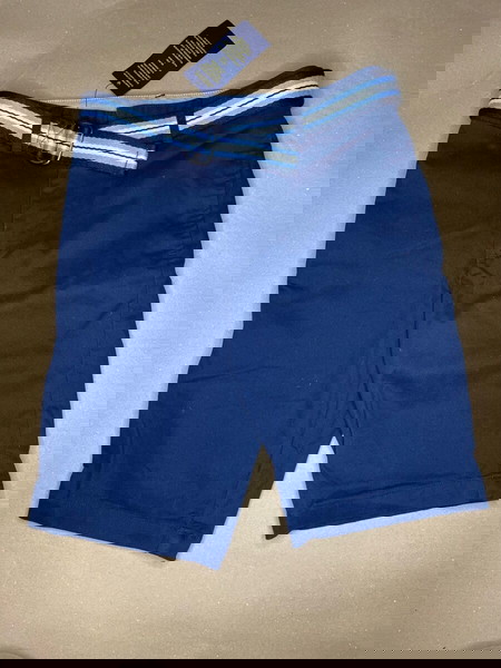 Polo Ralph Lauren Παιδικό Σορτς Μπλε No. 10 με Ζώνη