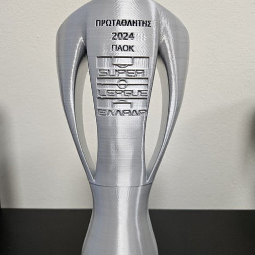 PAOK Super League 2024 Champion Trophy 3D Printed, 25cm