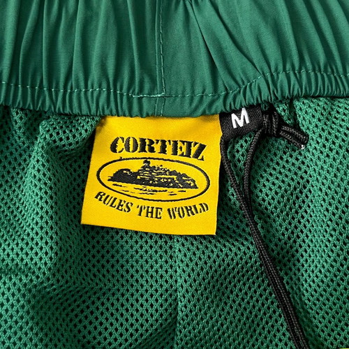 Corteiz Medium shorts new green white nylon windbreaker