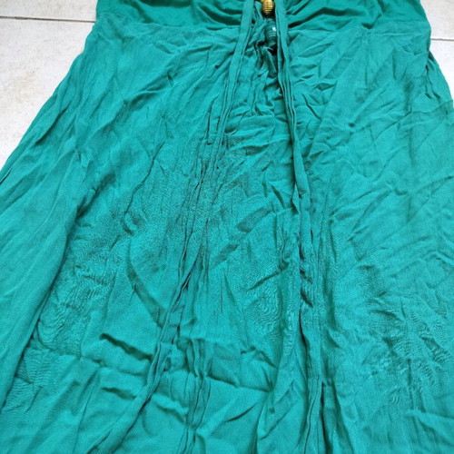 Queen Fashion women's strapless dress turquoise like new