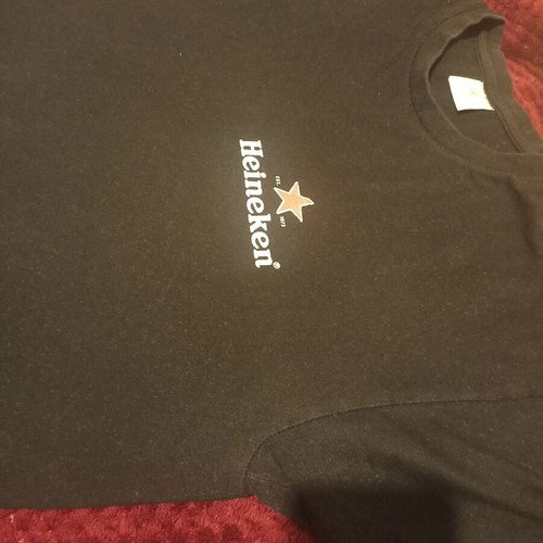 Heineken t-shirt black like new, size L