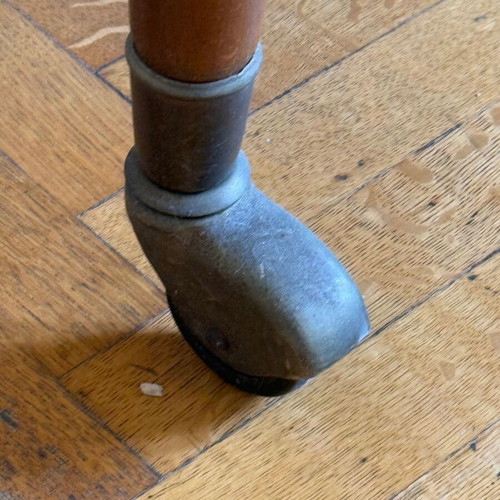 Vintage wooden bar with wheels used, small
