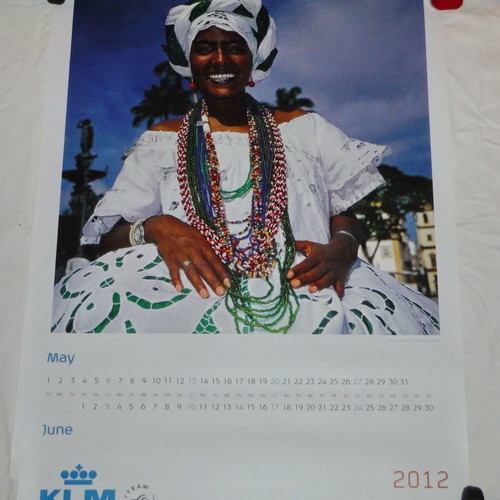 KLM Collectible Wall Calendar 2012 New, Large 1m x 70cm