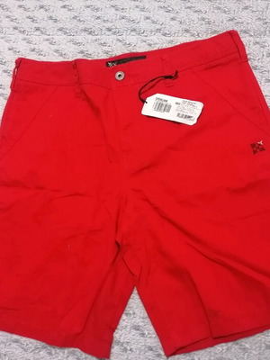Oxbow red bermuda shorts new, size 32, cotton
