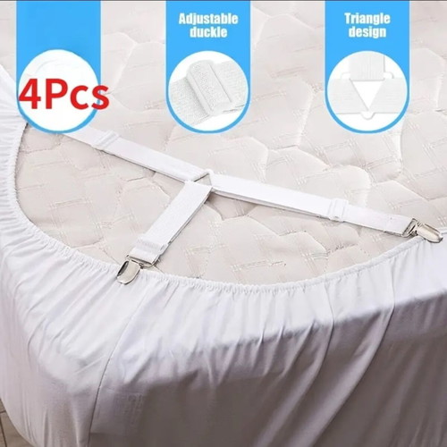 Sheet Support Straps set of 4 adjustable clips new