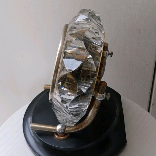 Mayak wind-up table clock used with mineral crystal 1980