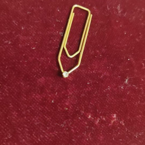 Gold 18K Tie Clip new, length 3.5cm
