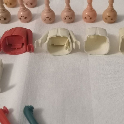 Playmobil pack of used body part spare pieces
