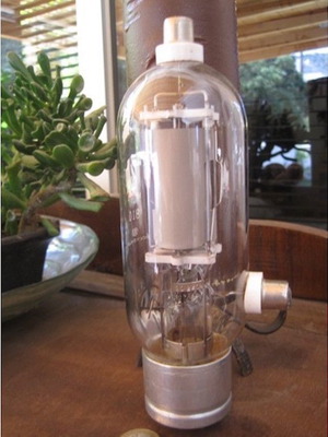Mullard lamp used, 21 cm height, decorative