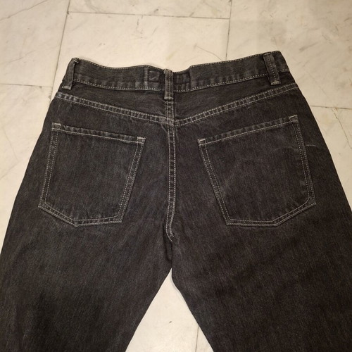 Classic black jeans like new, straight fit, button fly, size M