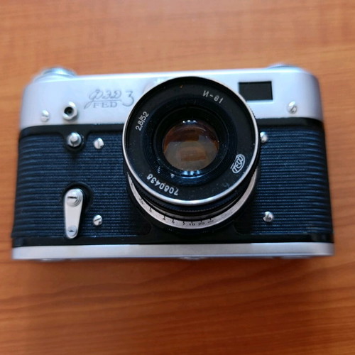 Retro FED 3 35mm rangefinder analog camera used