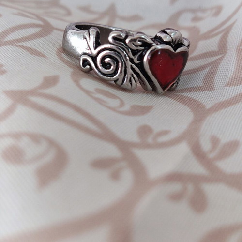 Alchemy Ring Gothic Retro Skull Biker Stainless Steel Ring, size 9