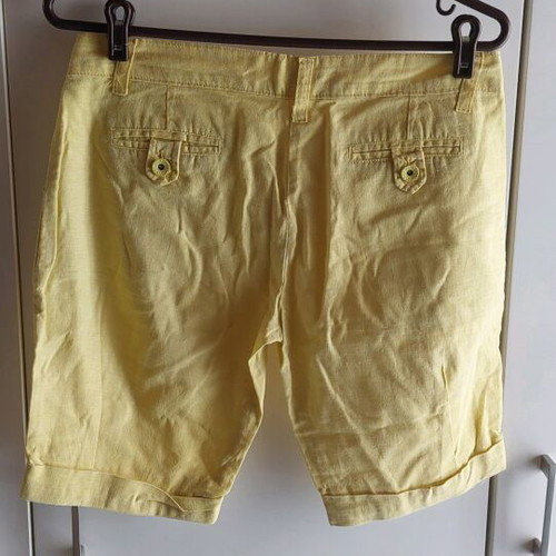 Women's bermuda shorts used, yellow, size S 36 8
