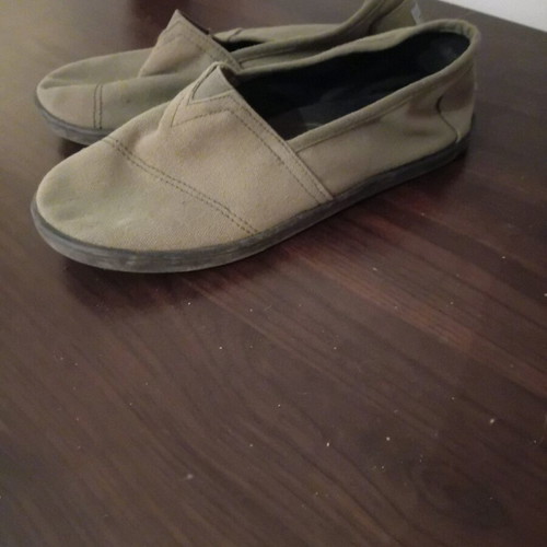 Μπαλαρίνες Toms πράσινες μεταχειρισμένες, μέγεθος 38