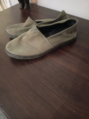 Μπαλαρίνες Toms πράσινες μεταχειρισμένες, μέγεθος 38