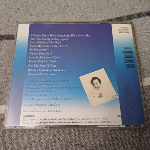 Whitney Houston Whitney CD album like new, pop