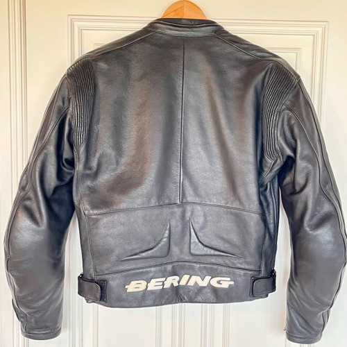 Bering leather motorcycle jacket used, winter full leather, size S