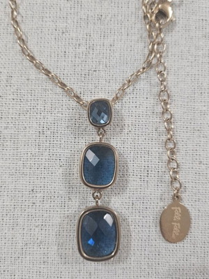 Folli Follie necklace with blue crystals like new