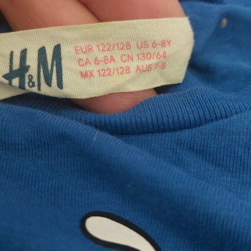 H&M Minions kids' blouses like new, grey and blue, ages 5-8
