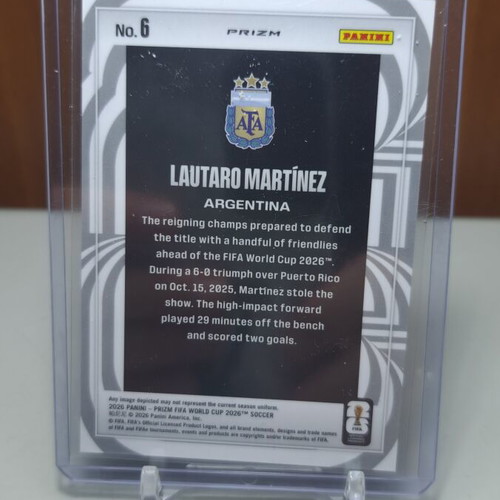 Prizm Fifa World Cup 2026 Lautaro Martinez Screamers card like new