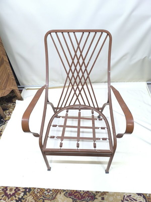 Fer forgé chairs used for outdoor space, set of 4