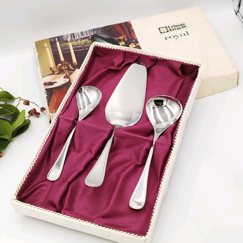Klee Blatt-Rose German cutlery set used, stainless steel