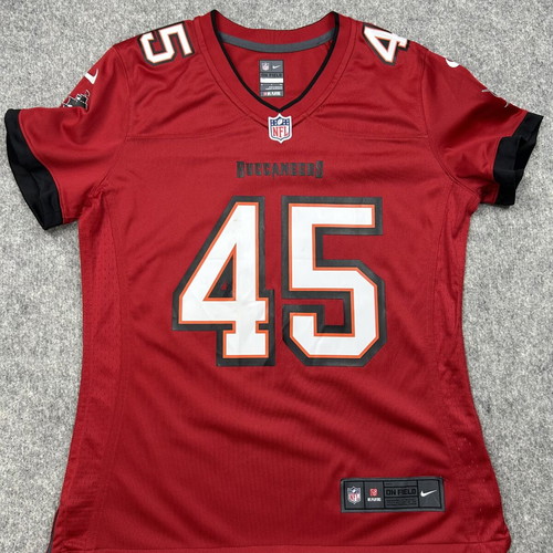 Nike On Field NFL Tampa Bay Buccaneers Devin White #45 jersey used, women's S, red