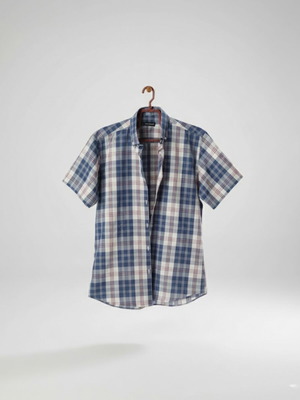 Cedar Wood State men's shirt blue size L like new